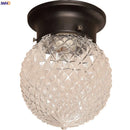Axyaa Retro Glass LED Ceiling Light for Kitchen Hallway Balcony Porch