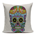 Axyaa Mexican Skull Cushion Covers: High-Quality Black Throw Pillow Cases