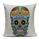 Axyaa Mexican Skull Cushion Covers: High-Quality Black Throw Pillow Cases