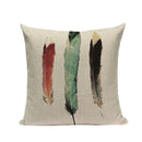 Axyaa Cotton Linen Feather Cushion Cover for Home Decor
