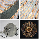 Axyaa Retro Loft Wooden Beads Pendant Lamp with LED for Home and Hospitality Settings