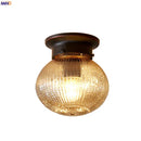 Axyaa Retro Glass LED Ceiling Light for Kitchen Hallway Balcony Porch