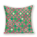 Geometric Linen Cushion Cover for Home Decor - Axyaa's Stylish Throw Pillow Case