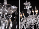 Axyaa Modern Crystal Chandeliers Ceiling Fixture LED K9 Lustre Indoor Pendant Lamp