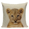 Axyaa Animal Series Cushion Cover: Tiger Elephant Monkey Pillow Cover Home Decor