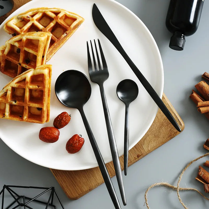 Axya Stainless Steel Cutlery Set - High-grade Western Steak Dinnerware