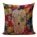 Axyaa Mexican Skull Cushion Covers: High-Quality Black Throw Pillow Cases
