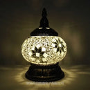 Axyaa Turkish Mosaic Table Lamp - Handcrafted Vintage Glass Art Deco Bedside Light