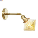 Axyaa Copper LED Glass Ball Wall Lamp: Nordic Modern Bedroom Bathroom Sconce
