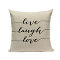 Axyaa Spring Letter Pillow Cover - Black & White Decorative Cushion