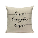 Axyaa Spring Letter Pillow Cover - Black & White Decorative Cushion
