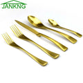 Axyaa Rose Gold Stainless Steel Cutlery Set for 1