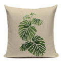 Axyaa Tropical Plant Banana Leaf Throw Pillow Cover for High Quality Home Decor