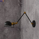 Axyaa Loft Retro LED Wall Lamp Swing Arm Industrial Sconce Luminaire