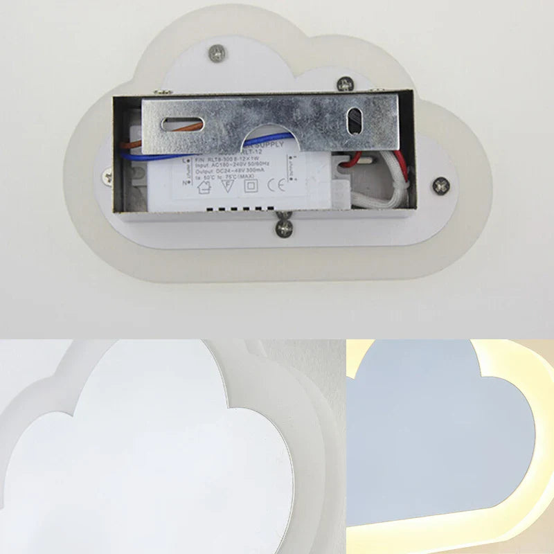 Axya Cloud Acrylic LED Wall Light for Modern Home Decor