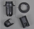 Axyaa E27/E14 Lamp Bulb Holder | Lighting Accessory Fitting Socket Base | Black/White, 110-220V