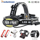 Axya Headlight: USB Rechargeable Headlamp with Multiple LEDs and Charger