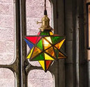 Axyaa Nordic Star LED Pendant Lamp - Colorful Glass Light Fixture