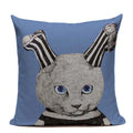 Colorful Cat Fashion Show Cushion Cover - Axyaa Home Decor
