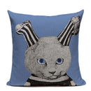 Colorful Cat Fashion Show Cushion Cover - Axyaa Home Decor