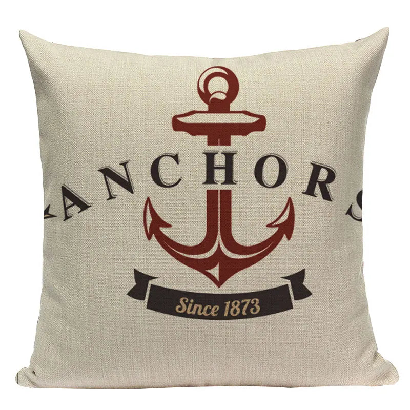 Axyaa Ocean Decor Throw Pillow Cover for Home & Office Furniture