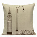 Axyaa Union Jack American Flag Throw Pillow Cases, 45x45cm, Top King Size Bed Print