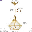 Axyaa Nordic Style LED Copper Glass Pendant Lamp for Home, Bar, Dinning Room