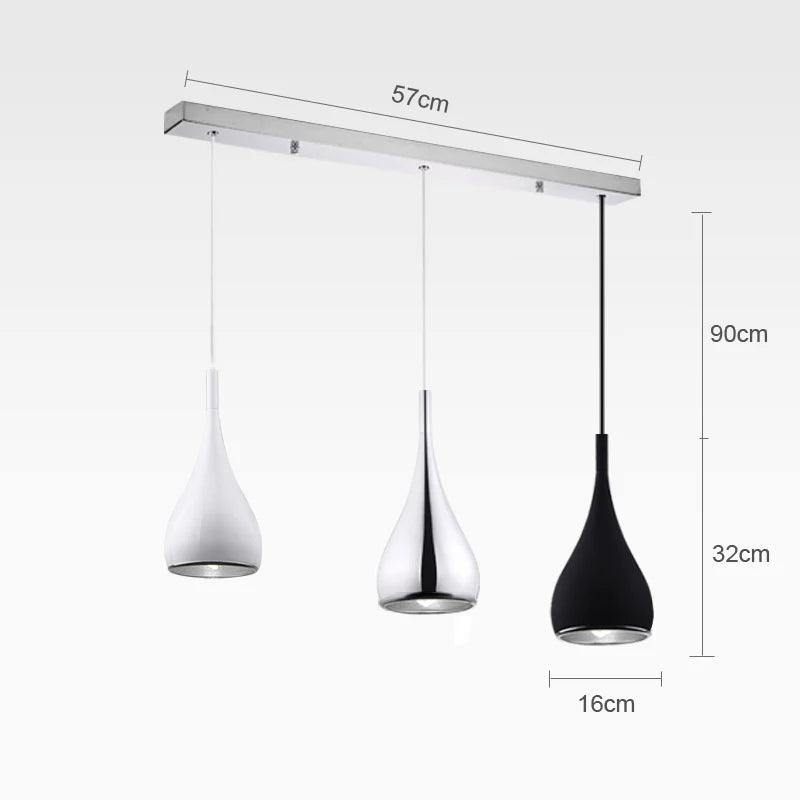 Axyaa Minimalist LED Pendant Lights - Modern Dining Room Home Decor Lighting