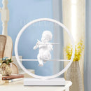 Axyaa Angel Doll Table Lamp: Romantic Couple Desk Lamp for Modern Home Decor