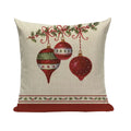 Axyaa Christmas Santa Claus Cushion Cover 45X45cm Deer Pillow Cases Kids Gift