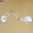 Axyaa Retro Vintage Swing Arm Wall Lamp Industrial Sconce Lighting