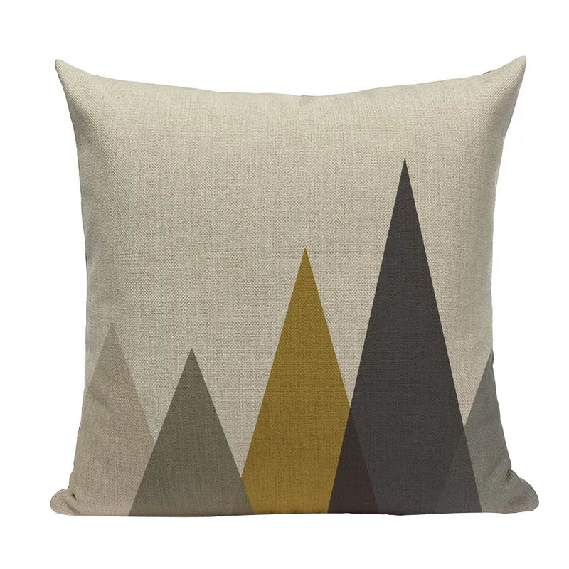 Axyaa Geometric Deer Pillow Cover - Nordic Home Decoration 45X45Cm