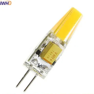 Axyaa 2W COB G4 LED Bulb 12V 120LM Mini Bi-pin Warm/White Chandeliers 10PCS