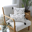 Axyaa Geometric Tassels Cushion Cover - Home Sofa Bed Decor 45x45cm/30x50cm