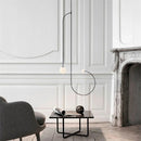 Axyaa Modern Iron Geometric LED Chandelier for Bedroom Living Room Restaurant