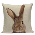 Axyaa Deer Print Cushion Cover 45x45cm Sofa Car Decor Pillow