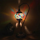 Axyaa Vintage Turkish Mosaic Glass Table Lamp Bedside Bed Light