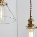 Axyaa Nordic Copper Wall Lamp - Vintage Glass LED Wall Lights - Modern Bedroom/Bathroom Light