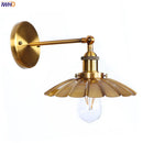 Axyaa Iron Golden LED Wall Lamp Vintage Industrial Retro Loft Style Iron Wall Lights