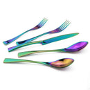 Axyaa Rainbow Stainless Steel Dinnerware Set