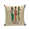 Axyaa African Geometric Dance Pillow Cover Ethnic Bedroom Sofa Decor