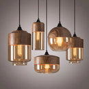 Axyaa Glass Nordic Pendant Lamp for Dinning Room and Cafe, Modern Industrial Lighting Fixtures
