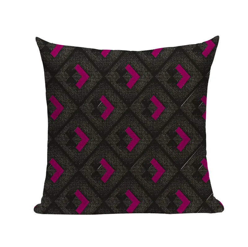 Axyaa Geometric Wave Dots Line Spring Cushion Cover - Black White - Custom Home Decor Pillow Cover