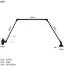 Axyaa Long Arm LED Wall Lights - Adjustable Swing Industrial Sconce