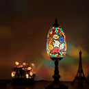 Axyaa Turkish Mosaic Table Lamp Vintage Art Deco Handcrafted Bedside Light