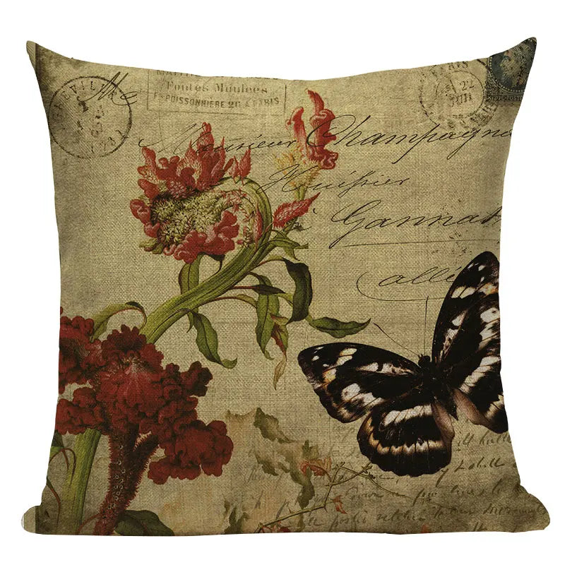 Axyaa Nordic Animal Plant Decorative Pillow Case Covers for Sofa