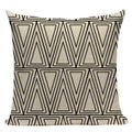 Axyaa Geometric Linen Cushion Cover 45x45cm - High Quality Decor Pillow