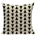 Axyaa Geometric Linen Cushion Cover 45x45cm - High Quality Decor Pillow