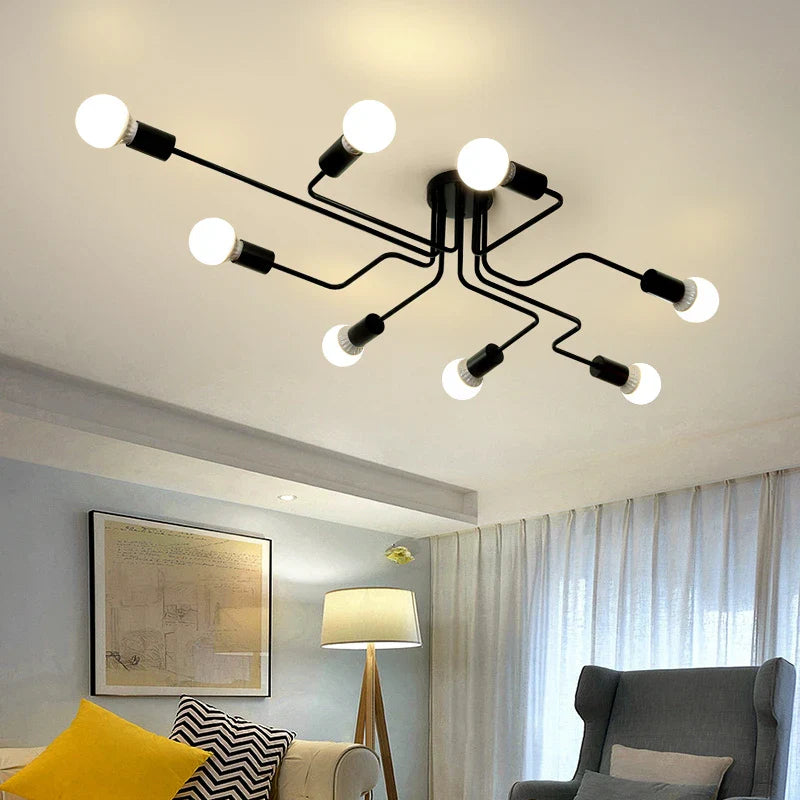 Axyaa Retro Industrial Wrought Iron Ceiling Light for Home Kitchen Cafe Bar Dinning