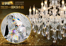 Axyaa Modern Crystal Chandelier - Luxe Living Room Light Fixtures
